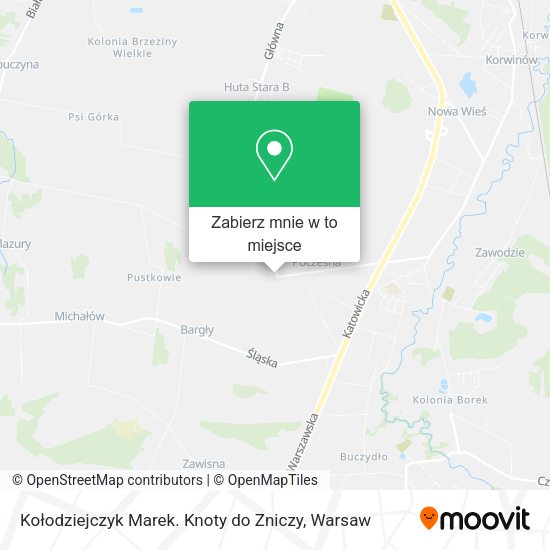 Mapa Kołodziejczyk Marek. Knoty do Zniczy