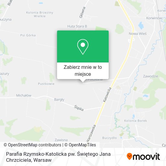 Mapa Parafia Rzymsko-Katolicka pw. Świętego Jana Chrzciciela