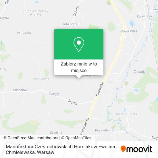 Mapa Manufaktura Czestochowskich Horsiaków Ewelina Chmielewska