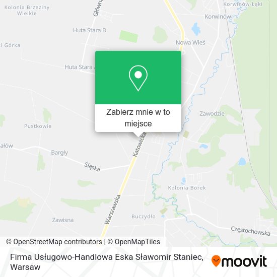 Mapa Firma Usługowo-Handlowa Eska Sławomir Staniec