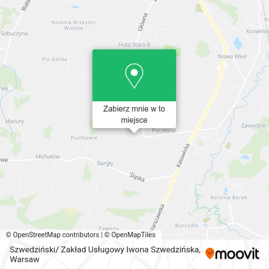 Mapa Szwedziński/ Zakład Usługowy Iwona Szwedzińska