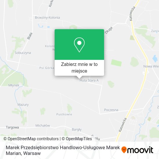 Mapa Marek Przedsiębiorstwo Handlowo-Usługowe Marek Marian