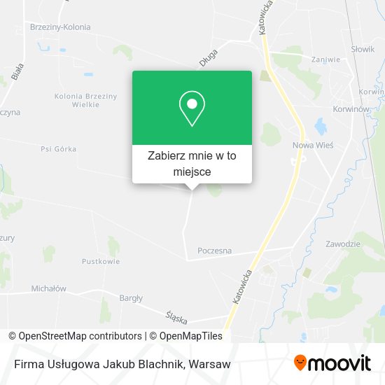 Mapa Firma Usługowa Jakub Blachnik