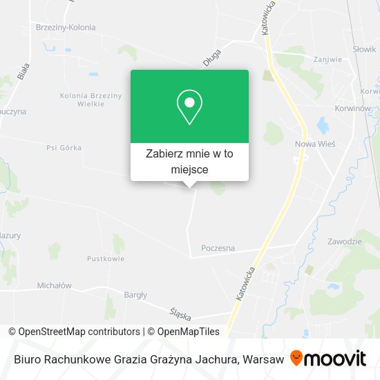 Mapa Biuro Rachunkowe Grazia Grażyna Jachura