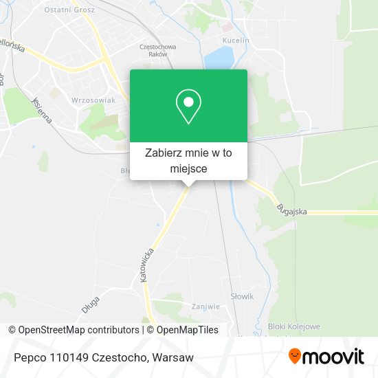 Mapa Pepco 110149 Czestocho