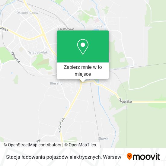 Mapa Stacja ładowania pojazdów elektrycznych