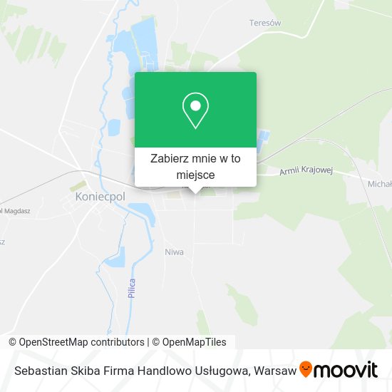 Mapa Sebastian Skiba Firma Handlowo Usługowa