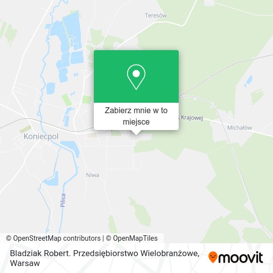 Mapa Bladziak Robert. Przedsiębiorstwo Wielobranżowe