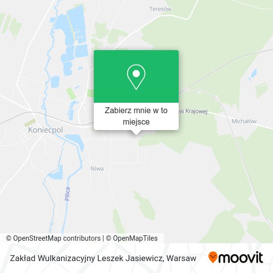 Mapa Zakład Wulkanizacyjny Leszek Jasiewicz