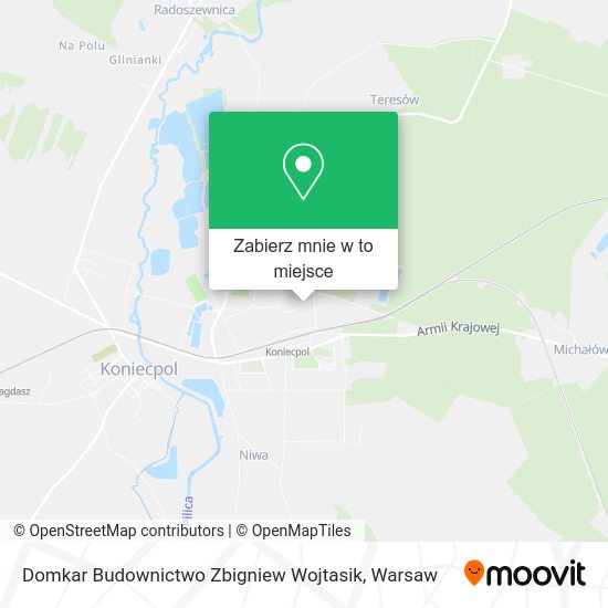 Mapa Domkar Budownictwo Zbigniew Wojtasik