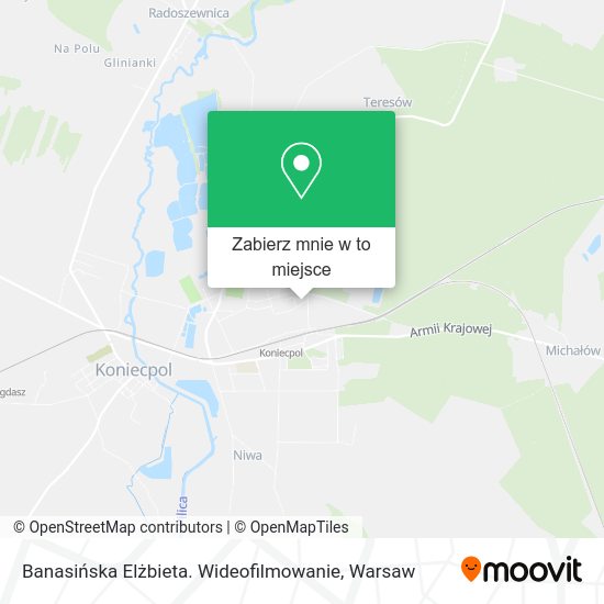 Mapa Banasińska Elżbieta. Wideofilmowanie