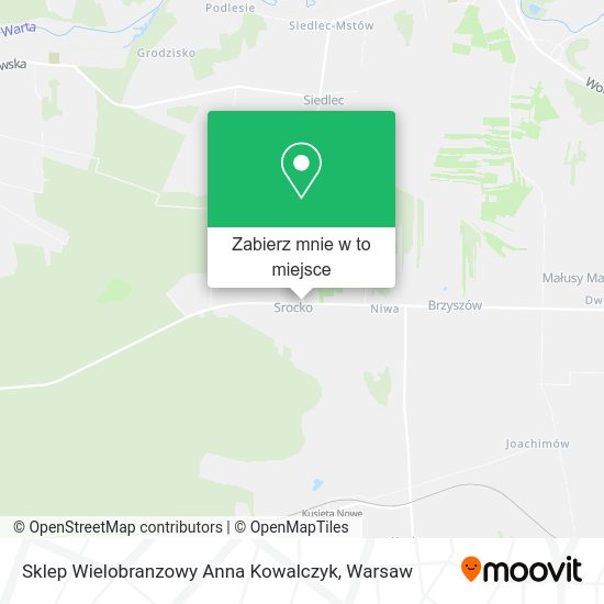 Mapa Sklep Wielobranzowy Anna Kowalczyk