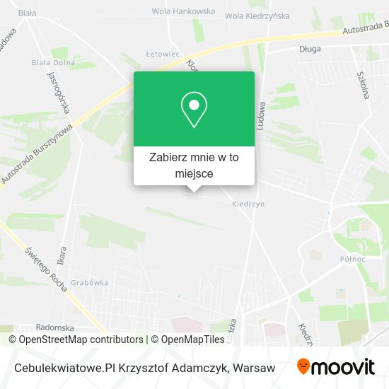 Mapa Cebulekwiatowe.Pl Krzysztof Adamczyk