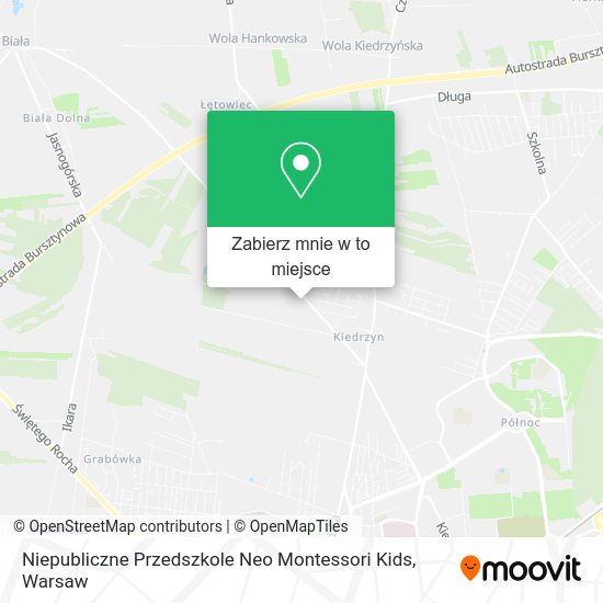 Mapa Niepubliczne Przedszkole Neo Montessori Kids