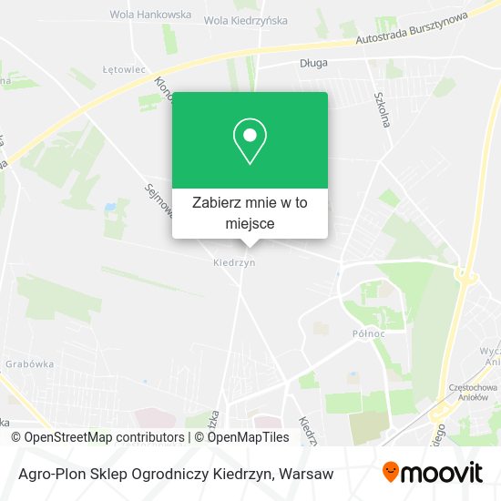 Mapa Agro-Plon Sklep Ogrodniczy Kiedrzyn