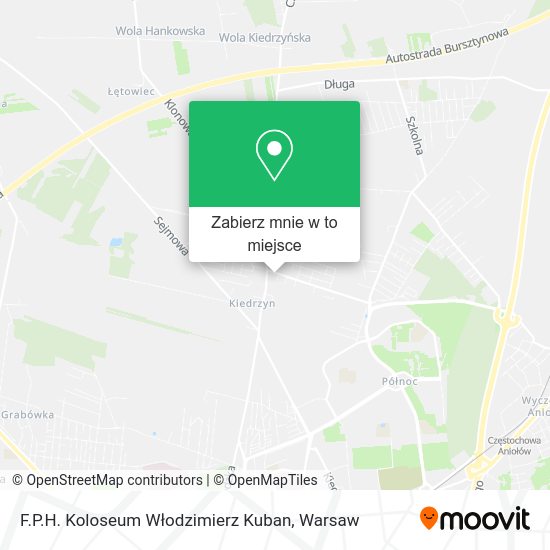 Mapa F.P.H. Koloseum Włodzimierz Kuban