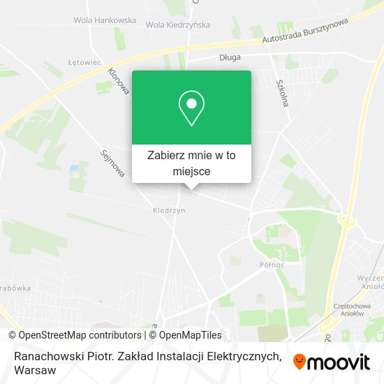 Mapa Ranachowski Piotr. Zakład Instalacji Elektrycznych