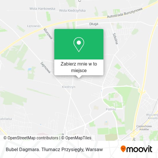 Mapa Bubel Dagmara. Tłumacz Przysięgły