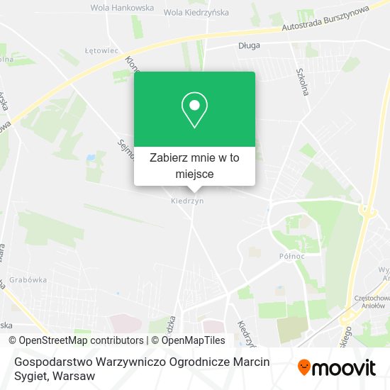 Mapa Gospodarstwo Warzywniczo Ogrodnicze Marcin Sygiet