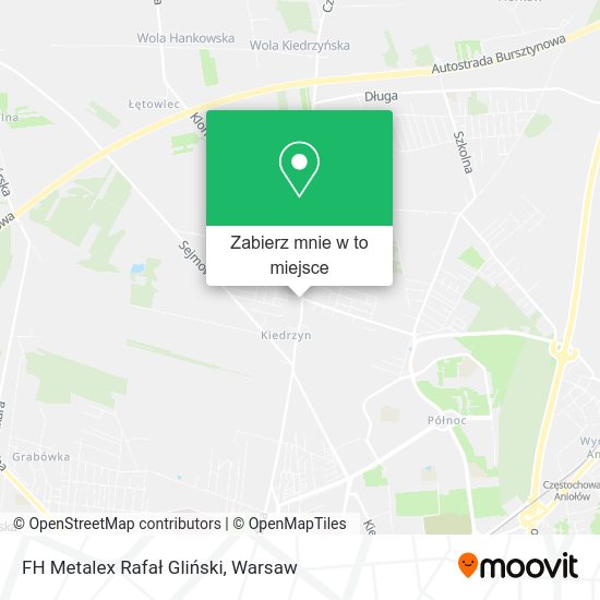 Mapa FH Metalex Rafał Gliński