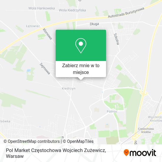 Mapa Pol Market Częstochowa Wojciech Zużewicz