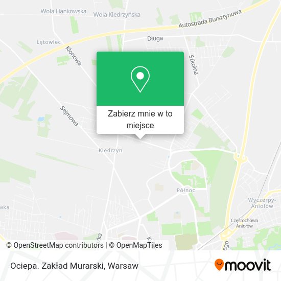 Mapa Ociepa. Zakład Murarski