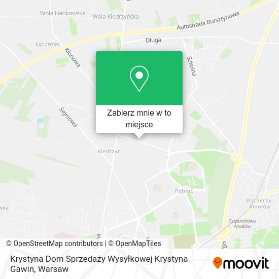 Mapa Krystyna Dom Sprzedaży Wysyłkowej Krystyna Gawin