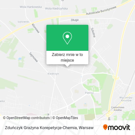 Mapa Zduńczyk Grażyna Korepetycje-Chemia