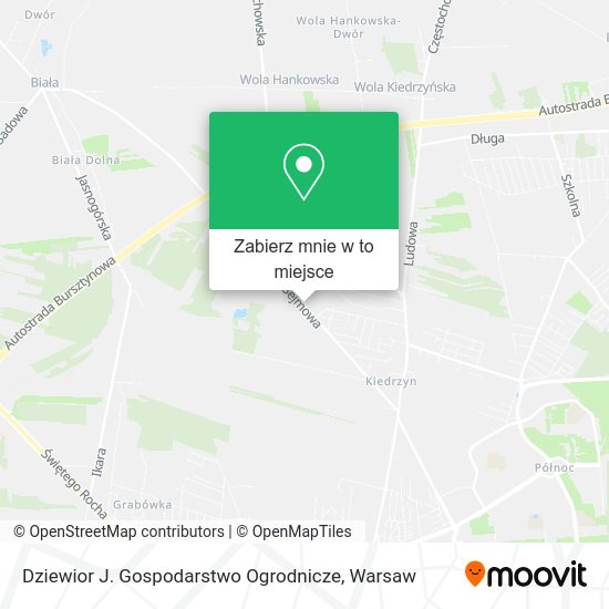 Mapa Dziewior J. Gospodarstwo Ogrodnicze