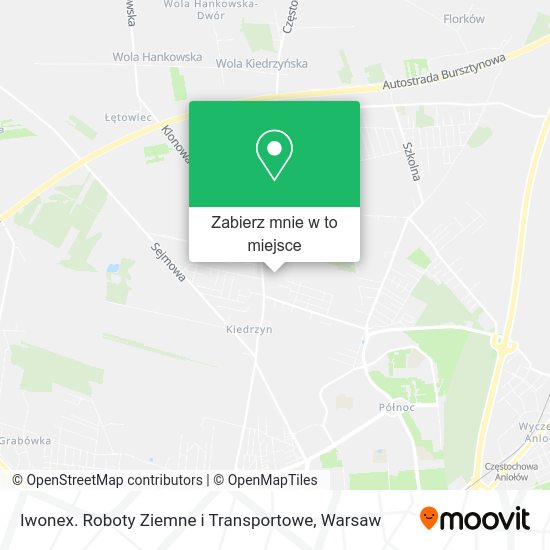 Mapa Iwonex. Roboty Ziemne i Transportowe