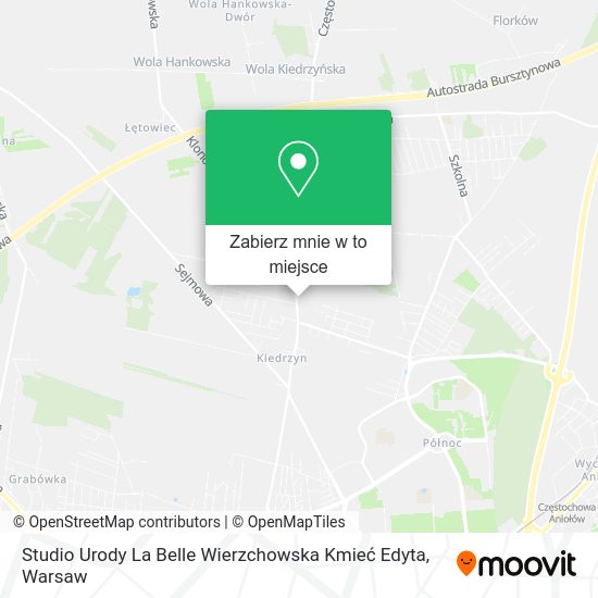 Mapa Studio Urody La Belle Wierzchowska Kmieć Edyta