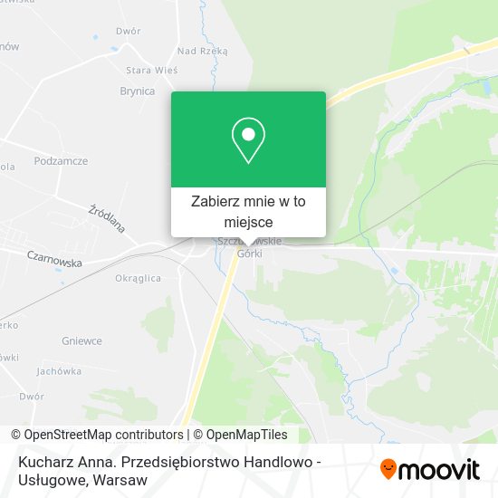 Mapa Kucharz Anna. Przedsiębiorstwo Handlowo - Usługowe