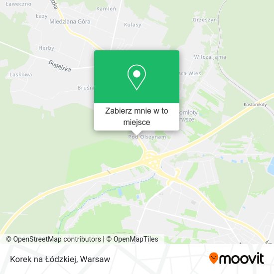 Mapa Korek na Łódzkiej