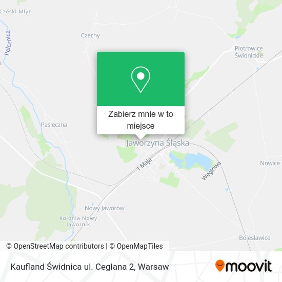 Mapa Kaufland Świdnica ul. Ceglana 2