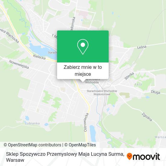 Mapa Sklep Spozywczo Przemyslowy Maja Lucyna Surma