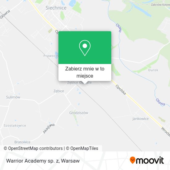 Mapa Warrior Academy sp. z