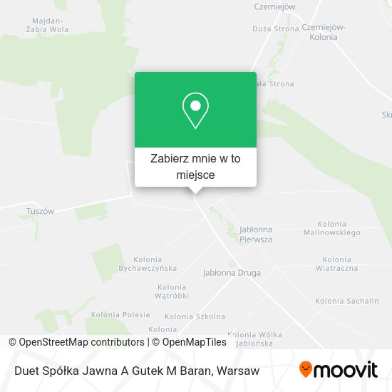 Mapa Duet Spółka Jawna A Gutek M Baran