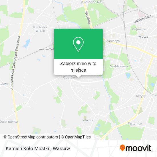 Mapa Kamień Koło Mostku