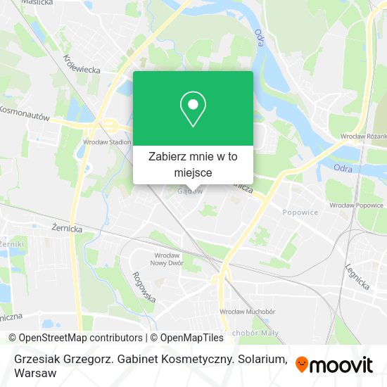 Mapa Grzesiak Grzegorz. Gabinet Kosmetyczny. Solarium