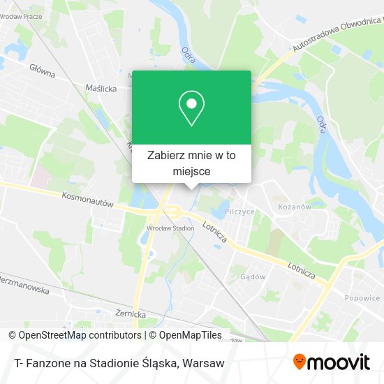 Mapa T- Fanzone na Stadionie Śląska