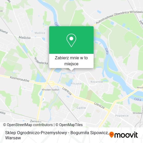 Mapa Sklep Ogrodniczo-Przemysłowy - Bogumiła Sipowicz