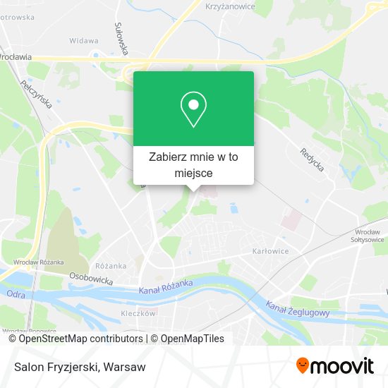 Mapa Salon Fryzjerski