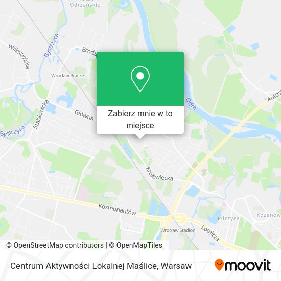 Mapa Centrum Aktywności Lokalnej Maślice