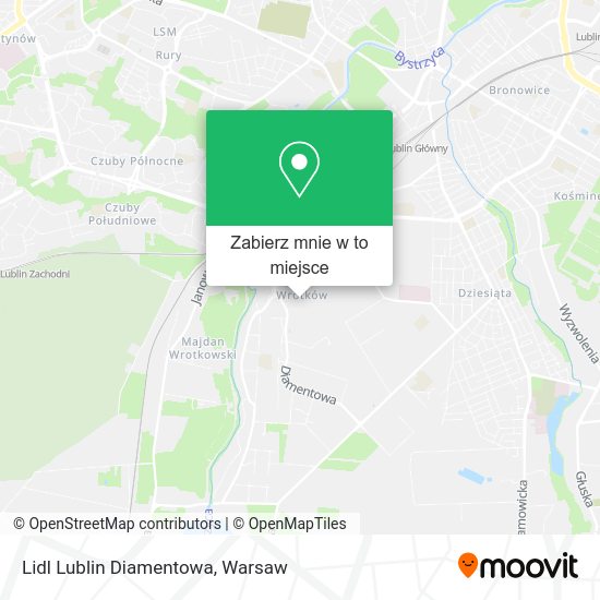 Mapa Lidl Lublin Diamentowa