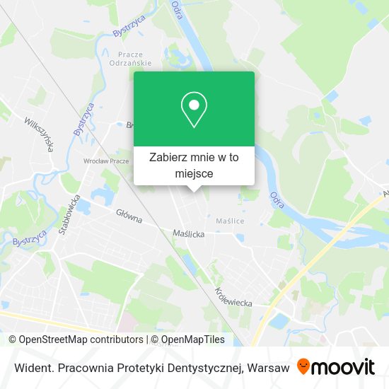 Mapa Wident. Pracownia Protetyki Dentystycznej