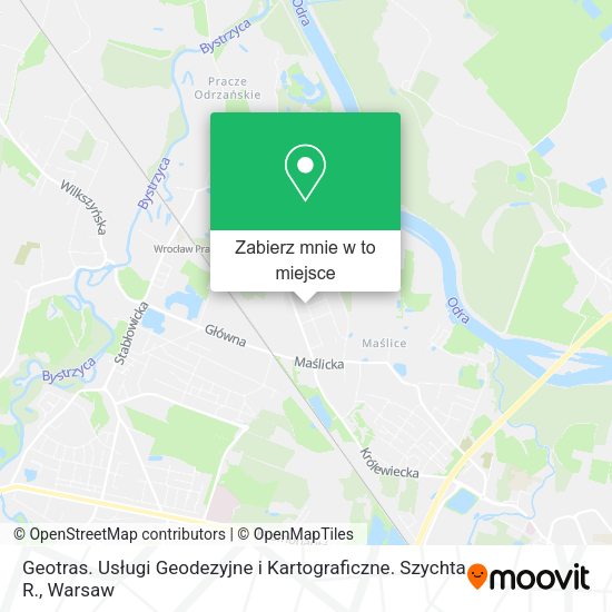 Mapa Geotras. Usługi Geodezyjne i Kartograficzne. Szychta R.