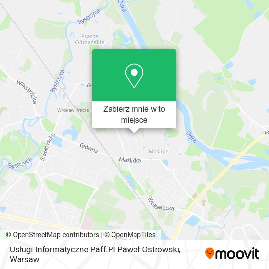 Mapa Usługi Informatyczne Paff.Pl Paweł Ostrowski