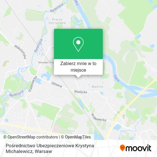 Mapa Pośrednictwo Ubezpieczeniowe Krystyna Michalewicz