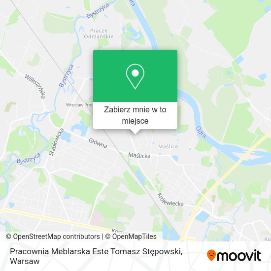 Mapa Pracownia Meblarska Este Tomasz Stępowski