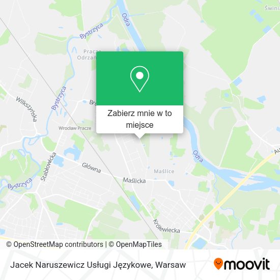 Mapa Jacek Naruszewicz Usługi Językowe